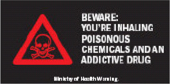 Nz 2005 Constituents Poisonous Chemicals And Addictive Drug Warning Label Tobacco Labelling